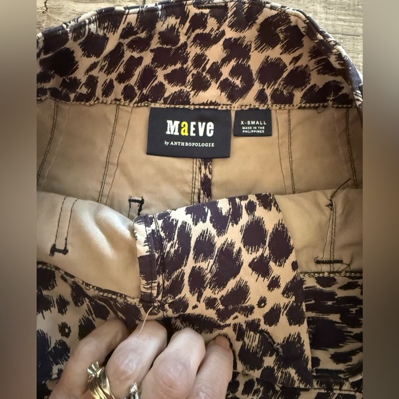 Anthropologie Maeve Colette Midi Pencil Skirt XS Leopard - Picture 8 of 9